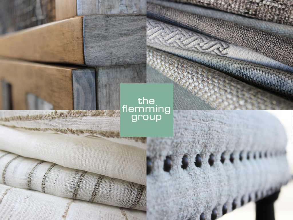 A series of four images showing different fabrics.