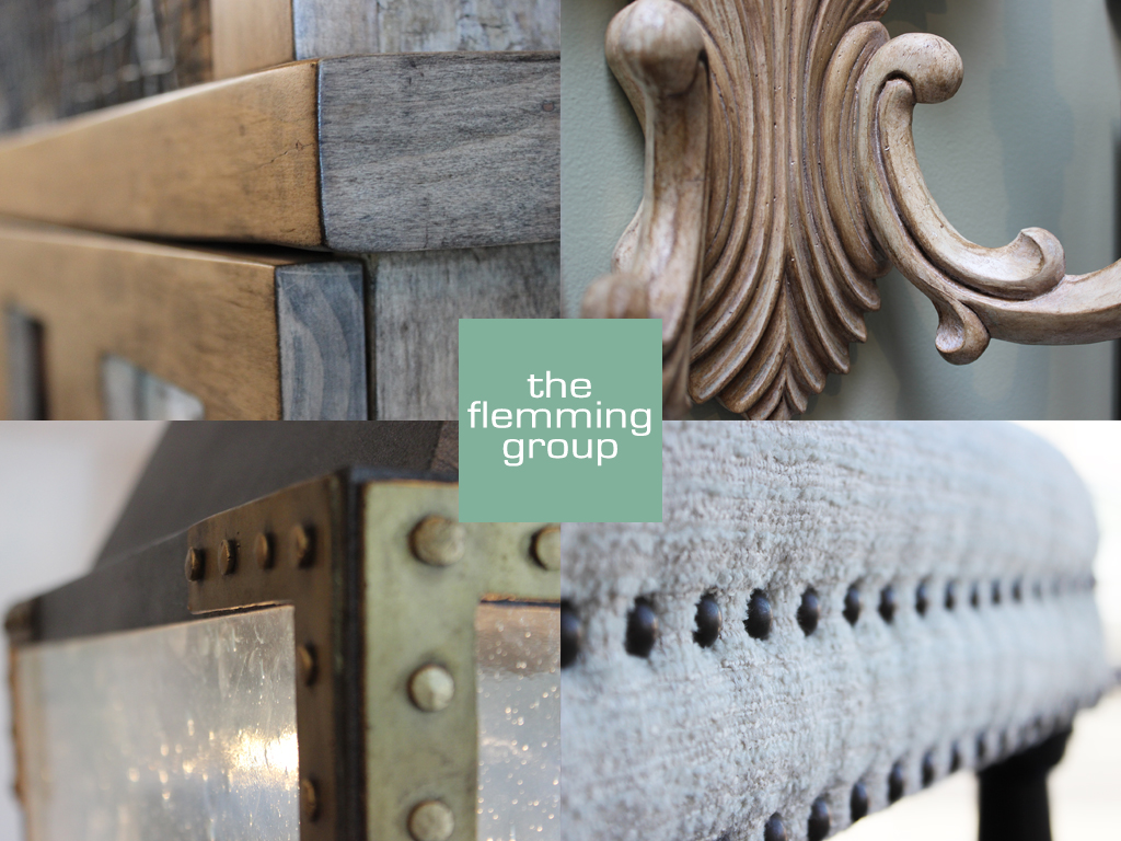A collage of different wood and metal details.